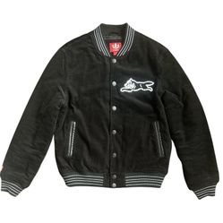 Billionaire Boys Club Ice Cream Hound Black Corduroy Varsity Jacket Size: M