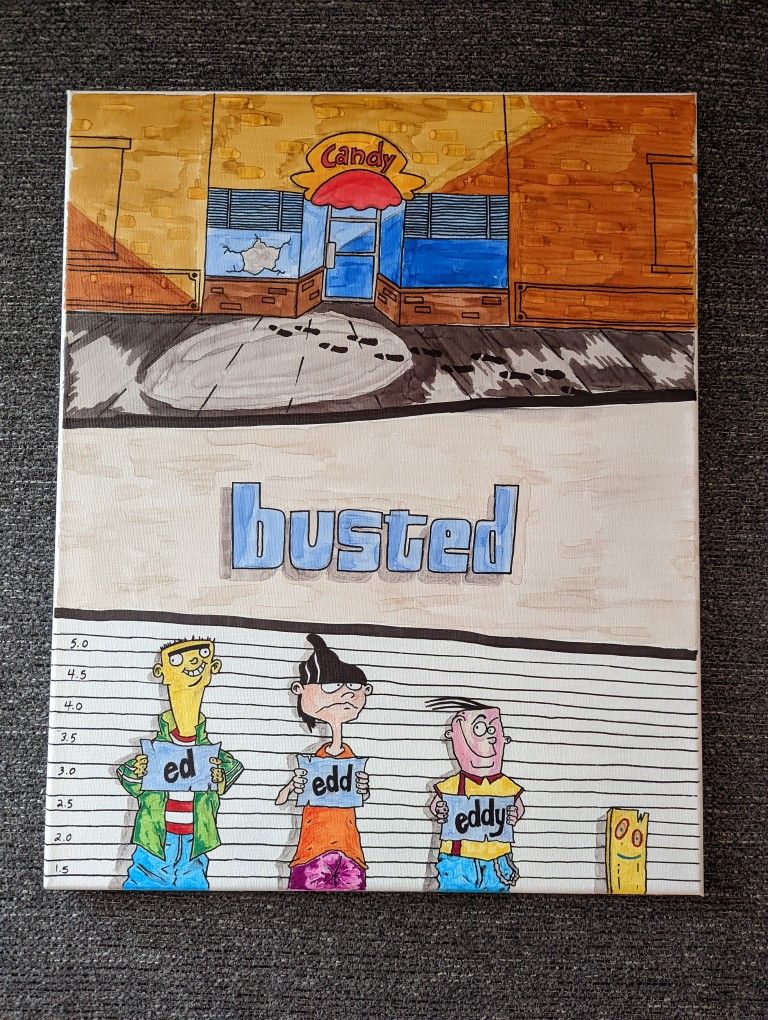 Ed Edd and Eddy Canvas Painting