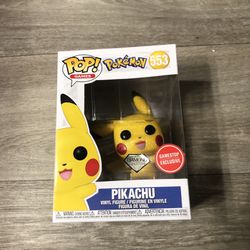 Pokémon Diamond Waving Pikachu Gamestop Exclusive Funko Pop