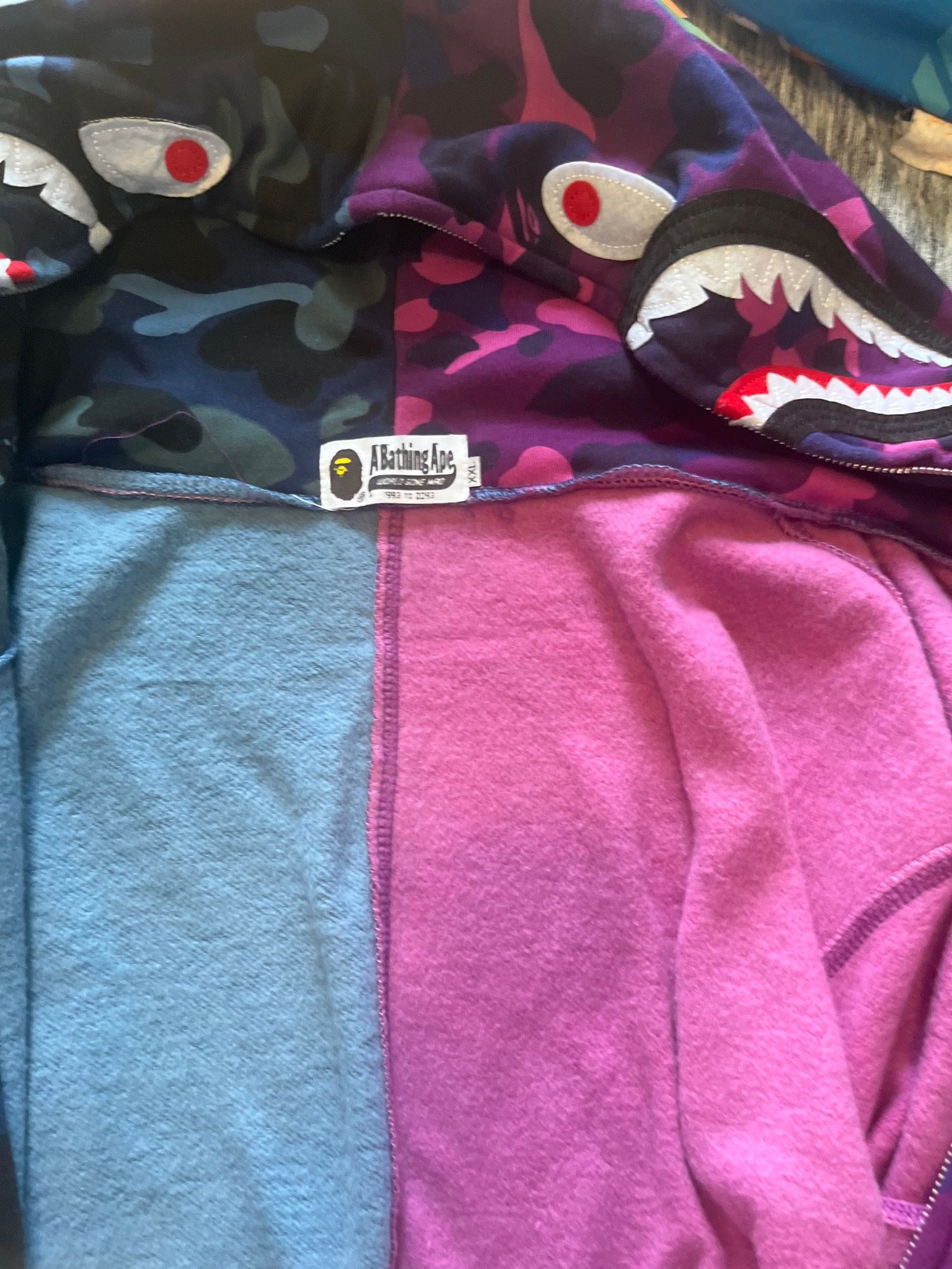 Bape XL Blue Purple