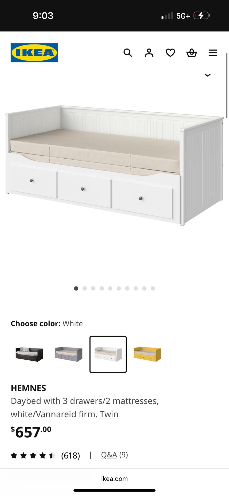 Like NEW Trundle Daybed (twin-pulls out into king)