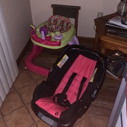 Car seat and Childrens Walker 