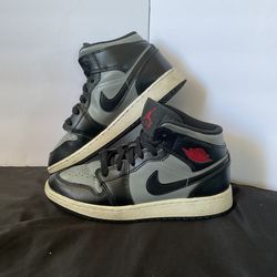 Nike Air Jordan 1 Mid black grey sneakers