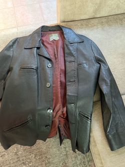 Men’s Diesel black leather jacket