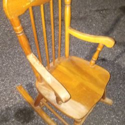 German Made Antique Children's Rocking Chair 