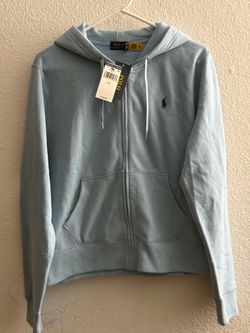 Polo Ralph Lauren Zip-Up Hoodie Light Blue Large