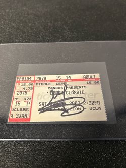Lebron James Signed & Authenticated Ticket