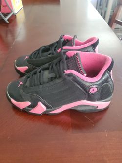 Jordan Retro 14 Desert Pink Sz 3.5Y Used