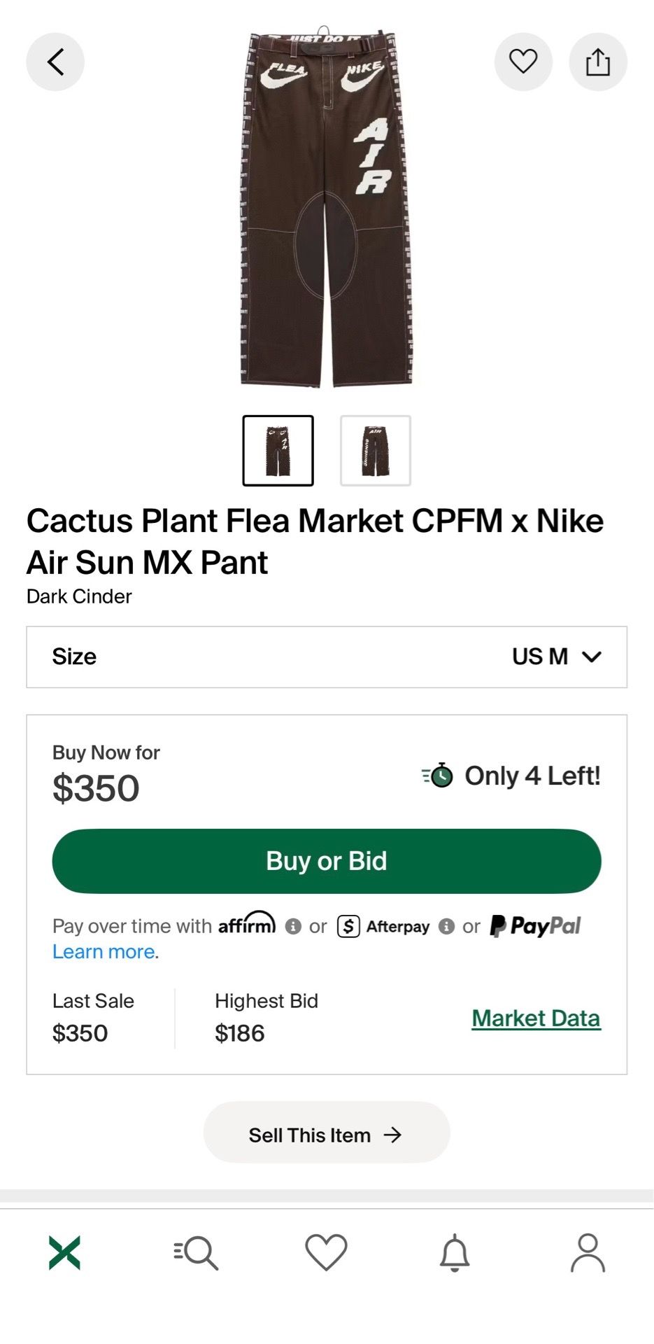 Cactus Plant Flea Market CPFM x Nike Air Sun Pant