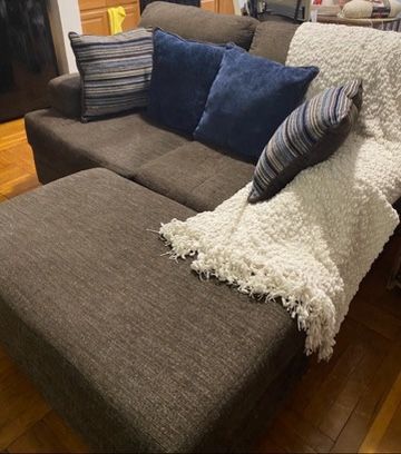 Love Seat With Ottoman (storage)