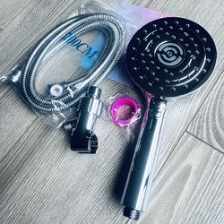 NEW Handheld Shower Head Set – 200cm Hose – High Pressure – Chrome – Multiple Available