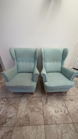 2 IKEA Strandmon Wing Chairs