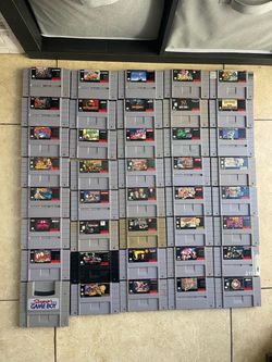 Nintendo Snes games authentic