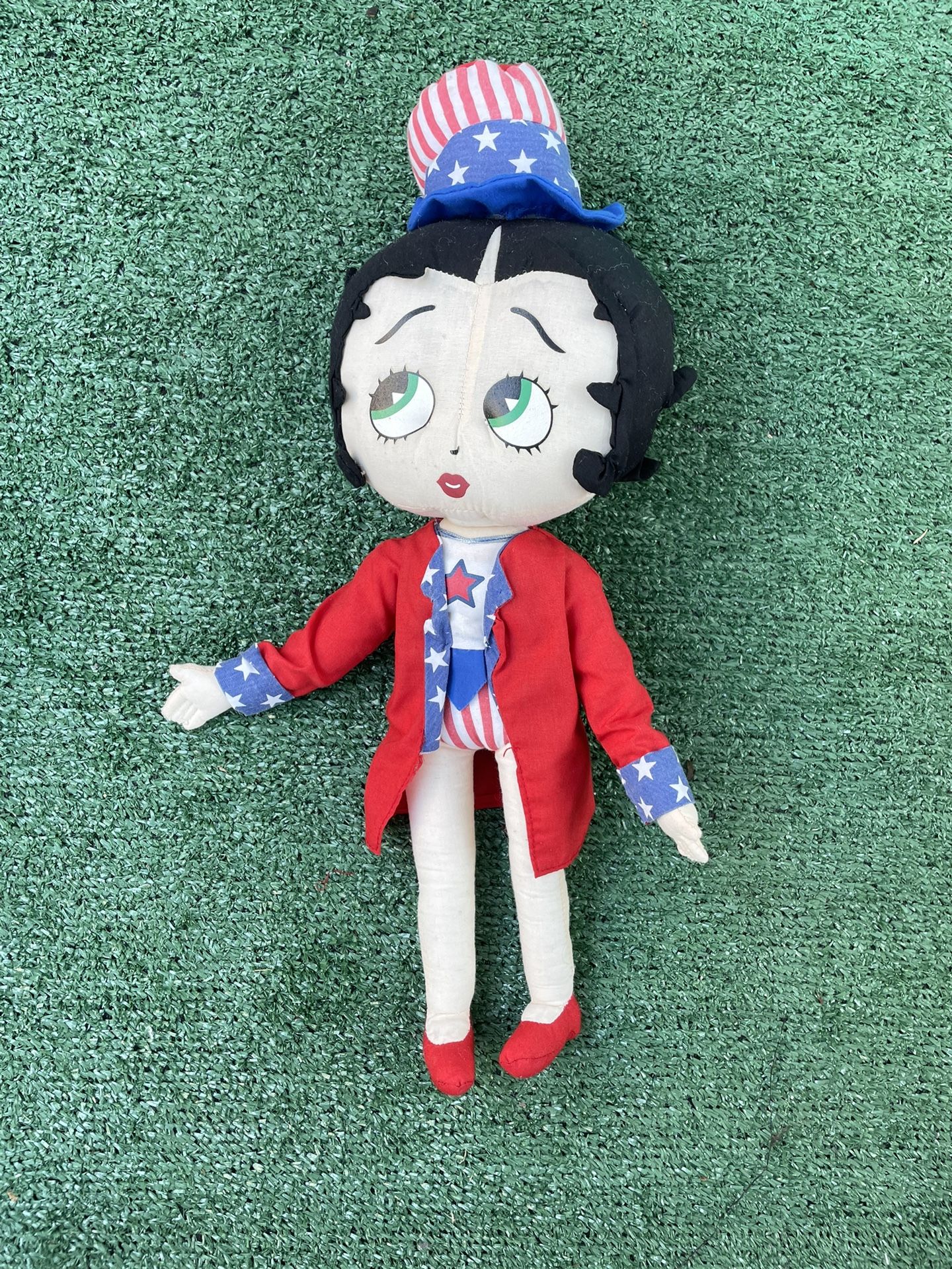 Vintage Betty Boop Patriotic Plush