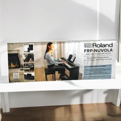 C1840866 Roland FRP Nuvola Digital Piano Bundle w/ Stand Headphones floor model 