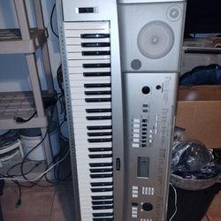 Keyboard with foot Peddle, Seat and stand.
