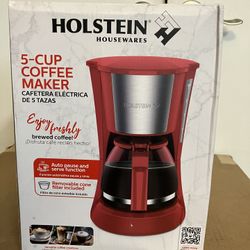 Holstein Housewares 5-Cup Coffee Maker (new)