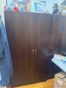 Dark Brown Cabinet Wardrobe