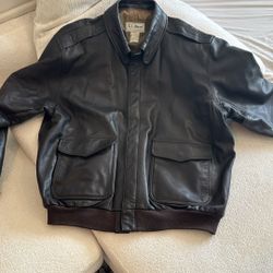 High Quality LL Bean Leather Jacket XXL