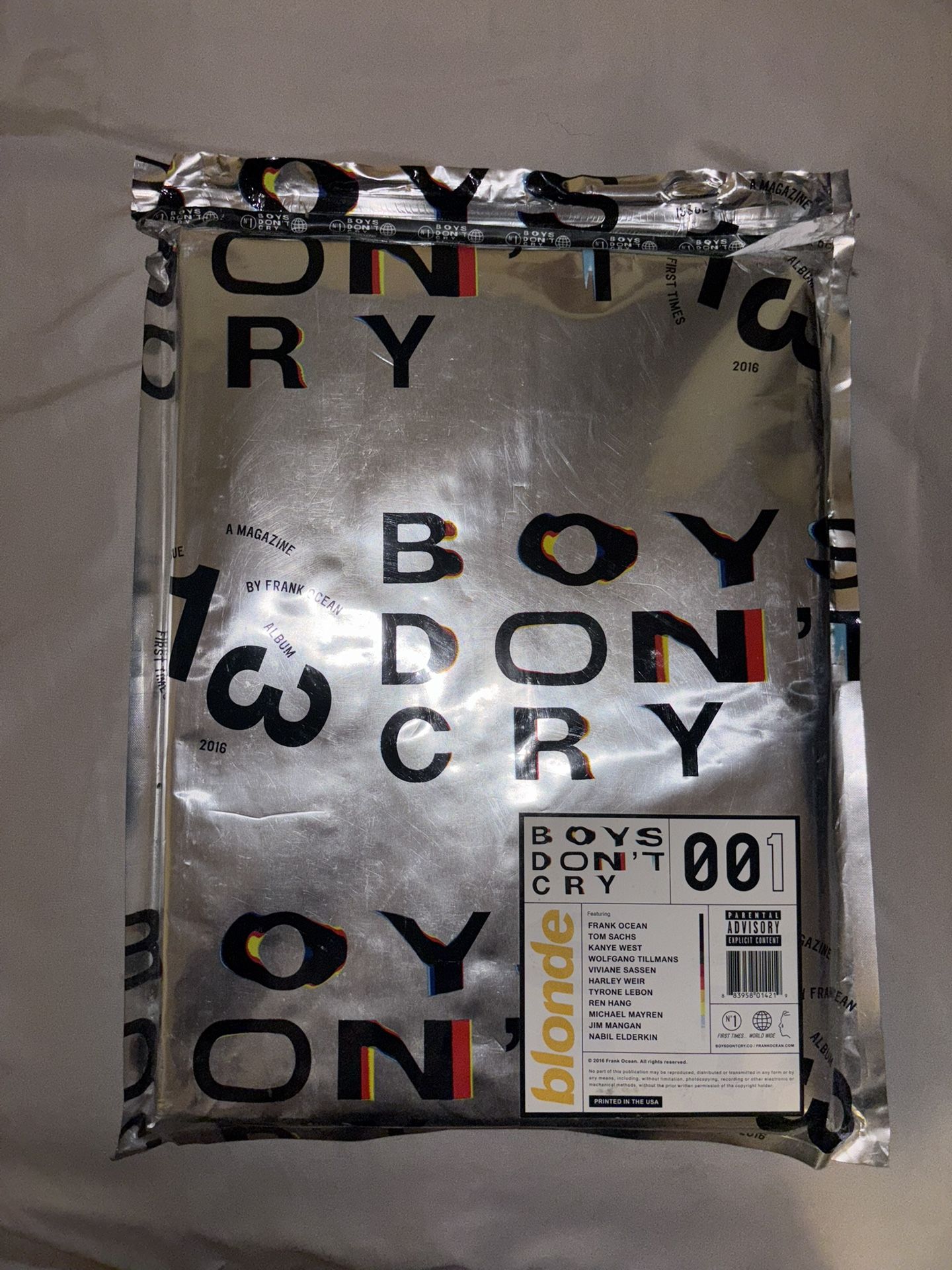 Frank Ocean Boys Don’t Cry Magazine