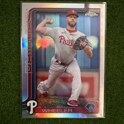 Topps Chrome Zack Wheeler MLB Baseball Card