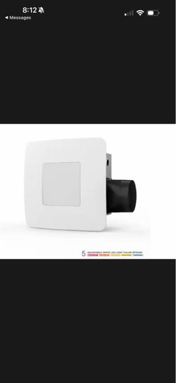 ReVent 80 CFM Ceiling/Wall Mount Easy Roomside Installation BathroomExhaust Fan
