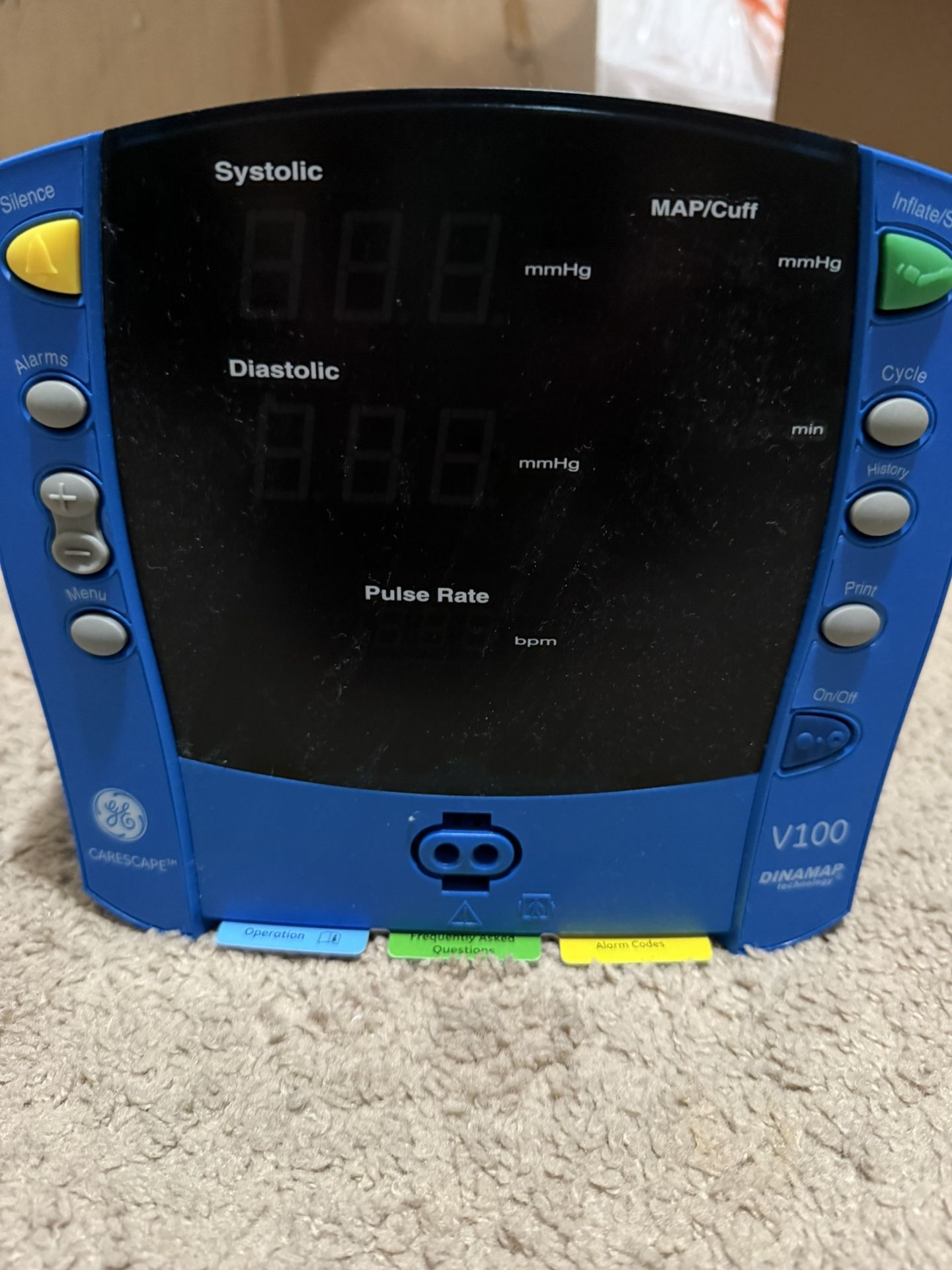 GE Carescape V100 Blood Pressure Monitor (Like New, with Infant Cuff) - $1,100 (Negotiable) - Priced to Sell!
