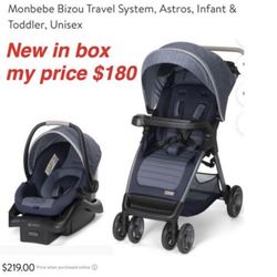 News in box Monbebe Travel System, Astros, Infant & Toddler, Unisex $180 firm cash only pick up east Palmdale