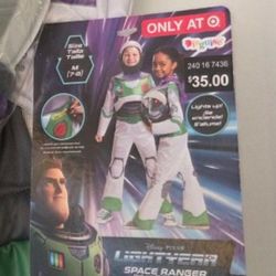 Buzz Lightyear Child Costume MEDIUM Lights Up