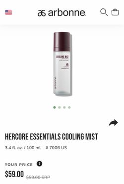 Arbonne Cooling Mist Spray - Her Essentials - New
