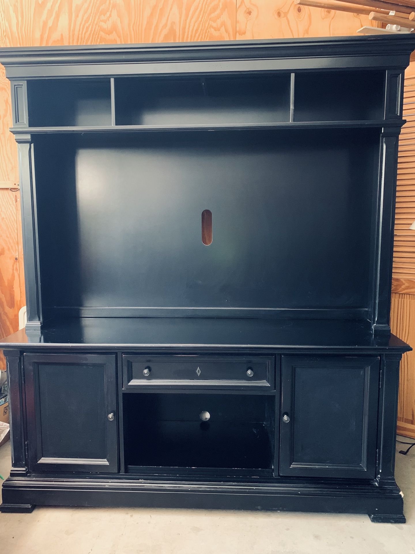 2 piece entertainment center TV stand and hutch set, paid $1500. Pick up ONLY