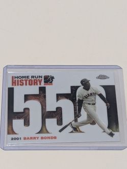 2006 Topps Chrome Barry Bonds home run history #BBC 550