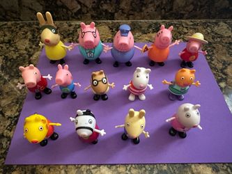 Peppa Pig Large Lot Figures - 14
