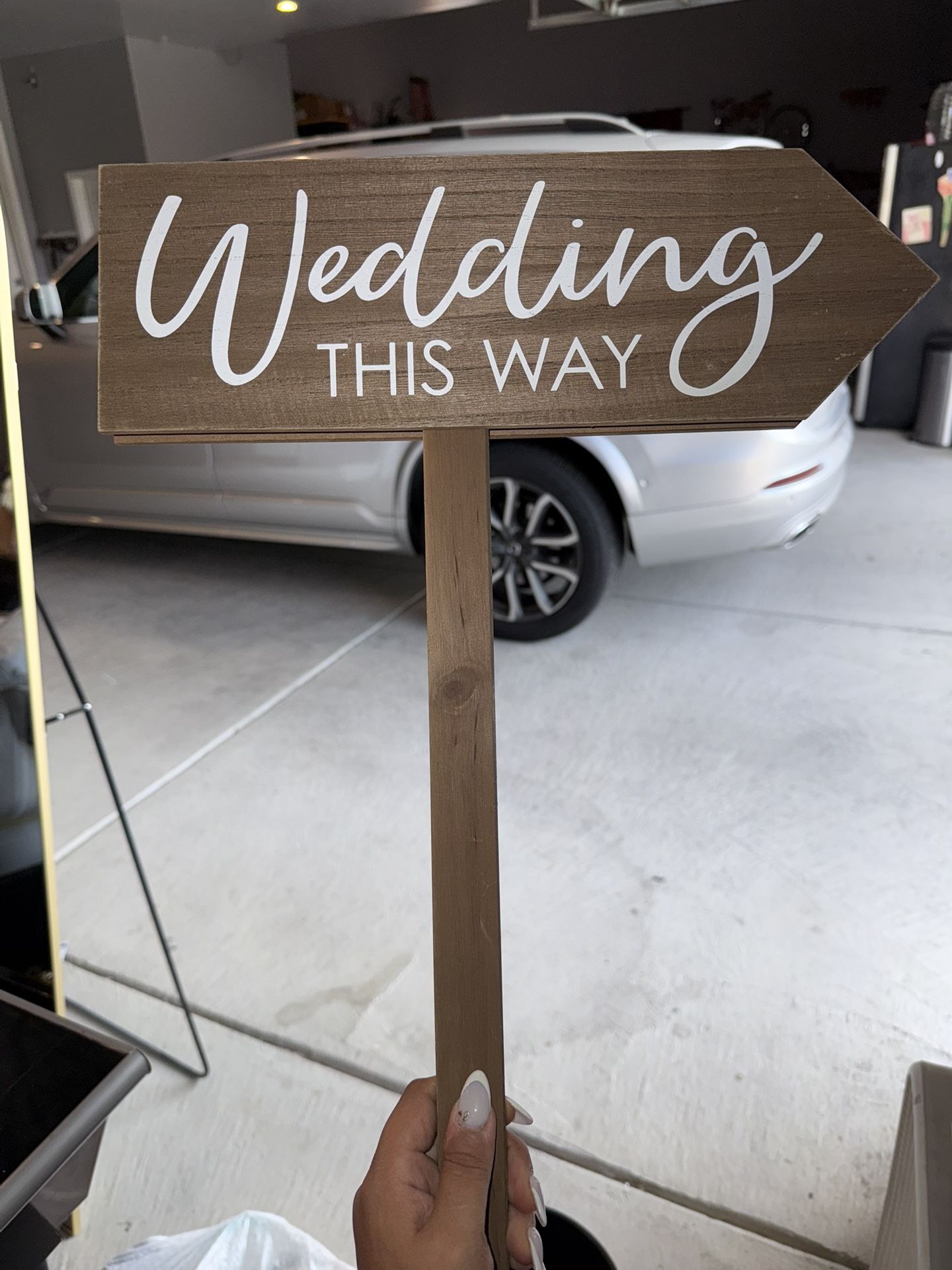 Wedding This Way Sign
