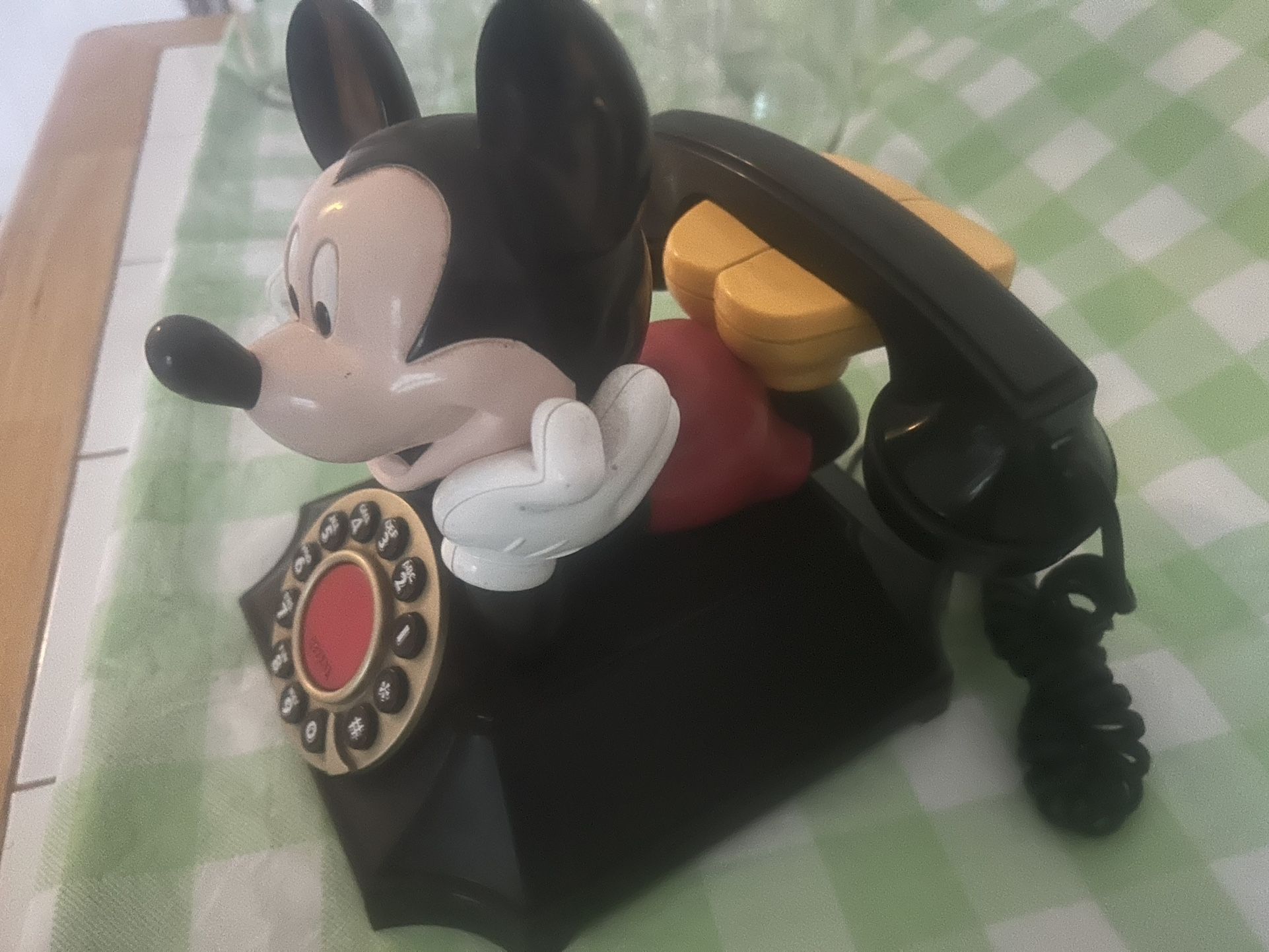 Mickey Mouse Plug-In dial phone