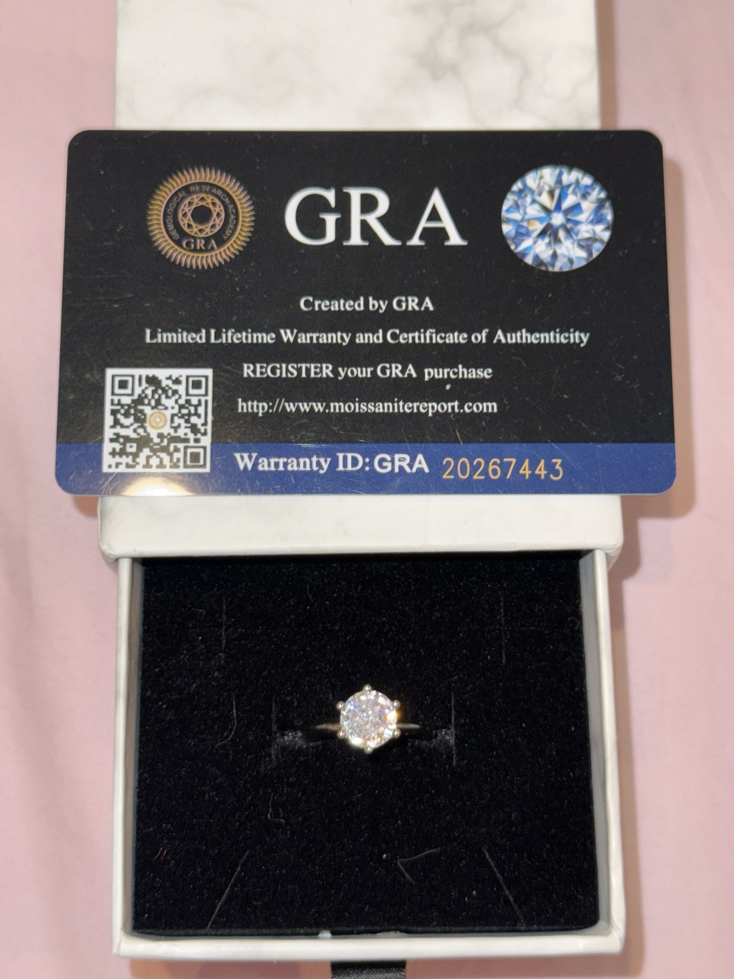 I Have SEVERAL STYLES AND SIZES!! 2 Carat GRA Certified Moissanite Ring, Round, Brilliant Cut, Size 5