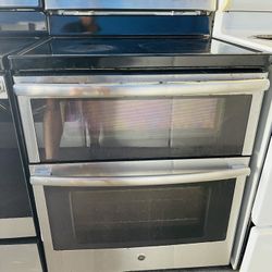 Ge Stainlesssteel Steel Double Oven Stove 