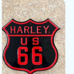 Harley Route 66 Sign 