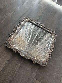 Vintage silver tray