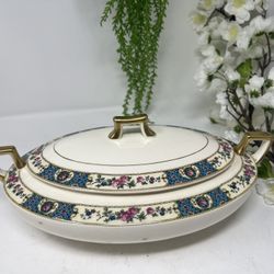 Vintage Homer Laughlin Lidded Vegetable Bowl – 11”
