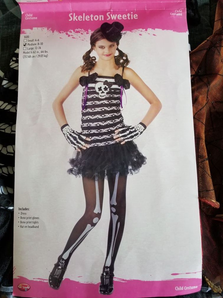 Girls' Skeleton Sweetie Costume