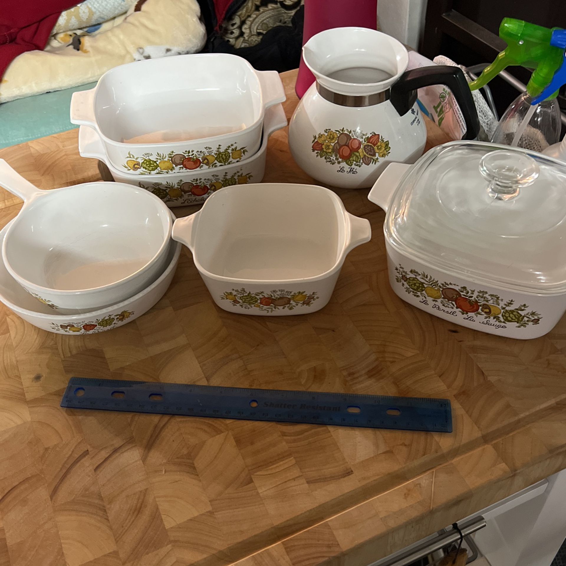 CORNING WARE  BAKING SET OR BY THE PIECE FOR $7 Each