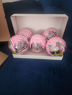 LOL SURPRISE BALLS LOT OF 5 LIGHTS PETS DOLLS TOYS