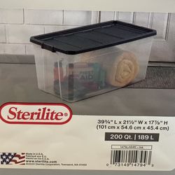 200 Quart Sterilite Latching Tote