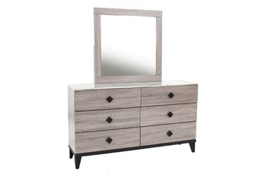 Brand new dresser + mirror