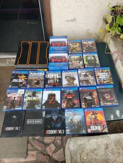 Big Collection of Zombies Games. $65! Per Steelbook. Black ops 6 MW2 $40 each. The rest $20! Each. 7 for $100!? $250! PS4 Edition 2 Sealed controls & 