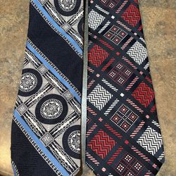 Men’s Vintage Ties. Business. Givenchy.  Golden Clasp