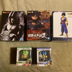 Dragon Ball Super & Z Lot, Banpresto Gohan, Goku Black, Trunks & Chibimaster.