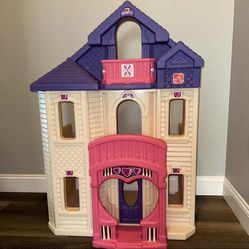 Vintage Step 2 Grand Balcony Dollhouse Doll House for Barbie Size Dolls