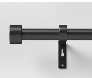 (New) 66"-120"  Curtain Rod Black from target- see description